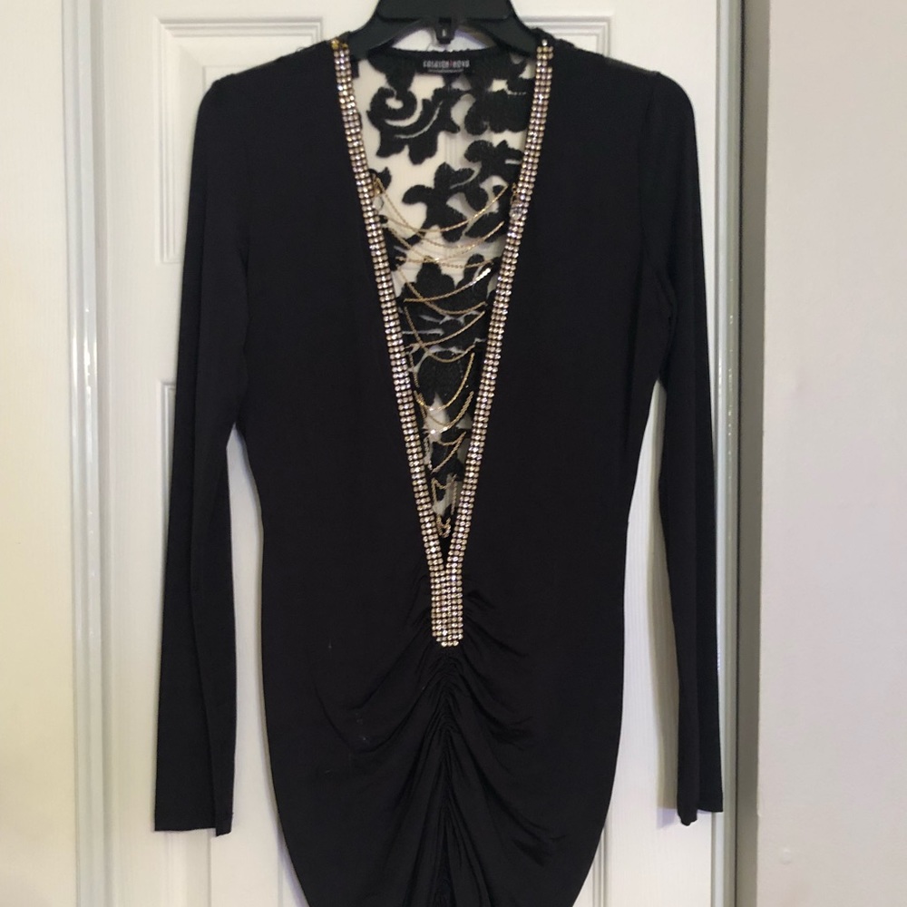 Black cocktail dress